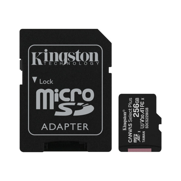 Micro SD Kingston 256GB Canvas Select Plus, SDCS2/256GB + sd adapter