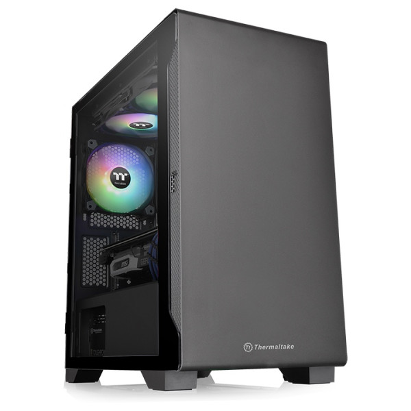 Kućište Thermaltake S100 TG/Black/Win/SPCC/Tempered Glass*1/120mm Fan*1/bez PSU