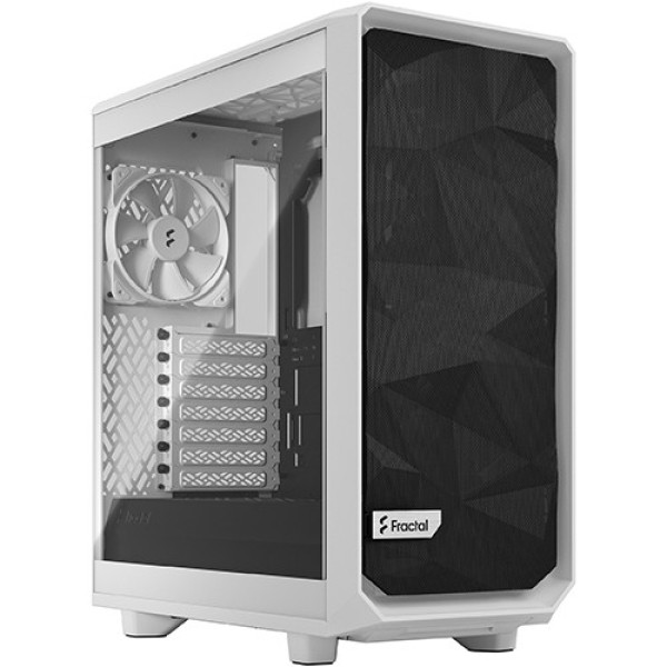 Kućište Fractal Design Meshify 2 Compact Lite White TG clear, FD-C-MEL2C-04