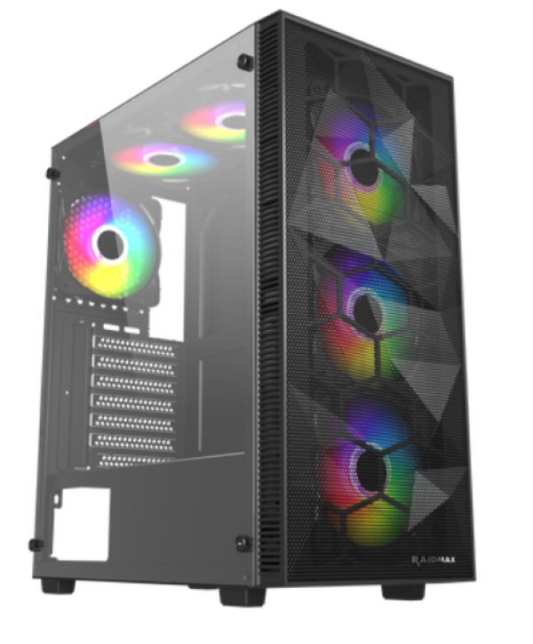 Kuciste Raidmax Talos window/black, 4x 120mm FRGB/650W/RT650RGB