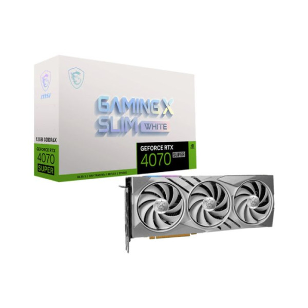 SVGA MSI Geforce RTX 4070 SUPER GAMING SLIM WHITE 12GB GDDR6, V513-632R