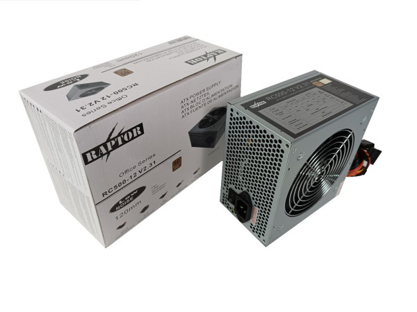 Napajanje Raptor 500W Office Series 12cm fan/80plus, RC500-12