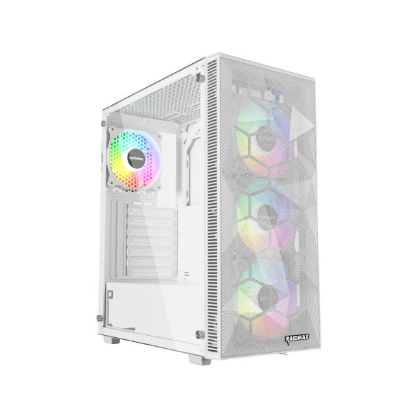 Kuciste Raidmax Talos window/White, 4x 120mm FRGB/No-PSU/RT650RGBW