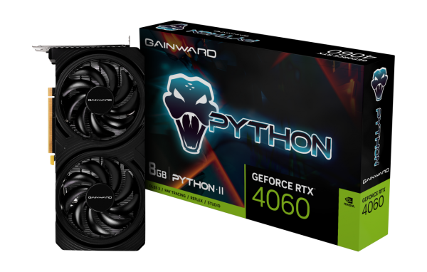 SVGA Gainward RTX4060 Python II 8GB GDDR6 128bit 3x DP/HDMI, 4496