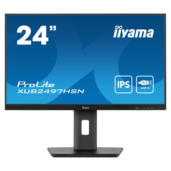 Monitor 23.8'' Iiyama XUB2497HSN-B1 IPS 1920x1080/100Hz/1ms/HDMI/DP/USB/RJ45