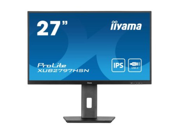 Monitor 27'' Iiyama XUB2797HSN-B1 IPS 1920x1080/100Hz/1ms/HDMI/DP/USB/RJ45