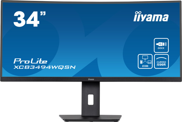 Monitor 34'' Iiyama XCB3494WQSN-B5 VA 3440x1440/120Hz/0.4ms/HDMI/DP/USB/zvučnici