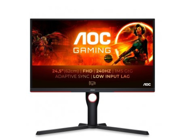 Monitor 24.5'' AOC 25G3ZM/BK VA 1920x1080/240Hz/0.5ms/2xHDMI/DP