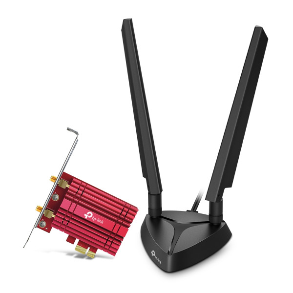 LAN MK PCI-E TP-Link Archer TXE72E WiFi 6 AX5400 dual band 2xExterna antena