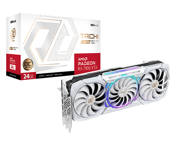 SVGA Asrock Radeon RX7900 XTX Taichi White 24GB OC GDDR6, RX7900XTX TCW 24GO