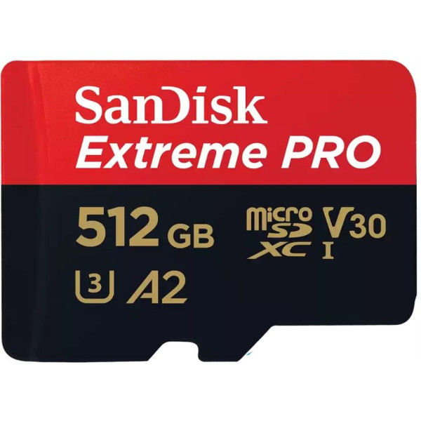 Micro SDXC SanDisk 512GB Micro Extreme Pro 200MB/s A2, SDSQXCD-512G-GN6MA