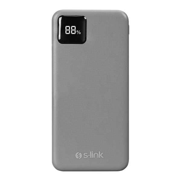 Powerbank S-LINK G104 10000mAh LCD/sivi