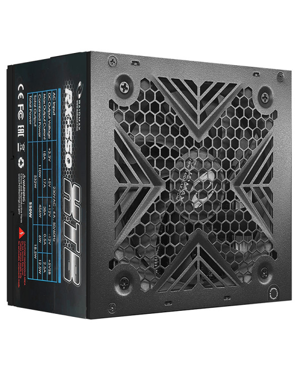 Napajanje 550W Raidmax RX-550XT(B) Full Black/120mmTC Fan/Retail Pack