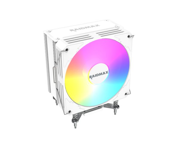 CPU Hladnjak Raidmax AC1204 120mm RGB/PWM/4 heatpipe/White, AC1204KPW