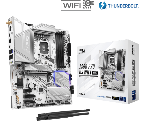 MB s1851 AsRock Z890 PRO RS WIFI WHITE