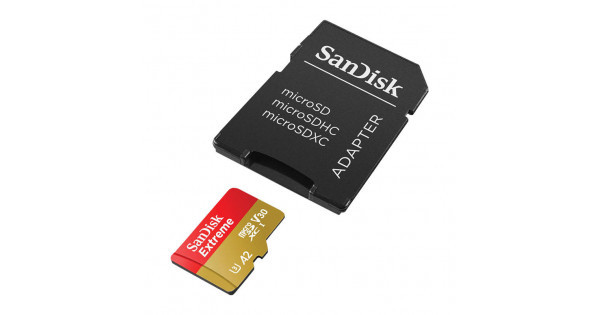 Micro SDXC SanDisk 128GB Extreme, SDSQXAA-128G-GN6AA + Adapter