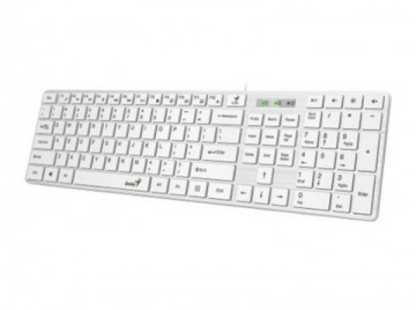 Tastatura USB Genius SlimStar 126 YU bela